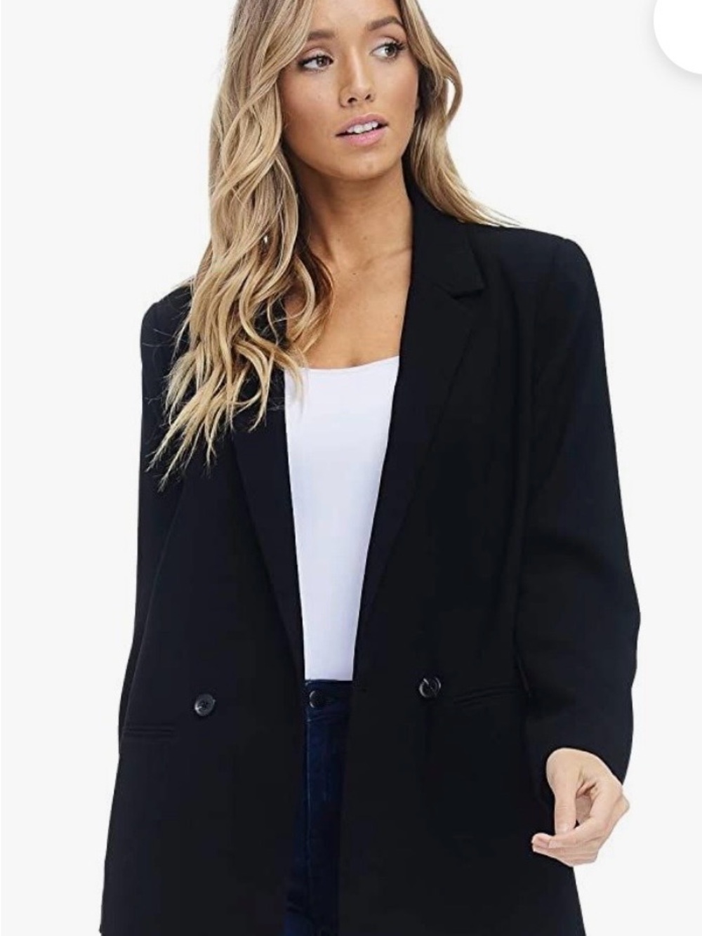 Alexander + David Women’s Oversized Double Breasted Blazer- New W/Tags - Small